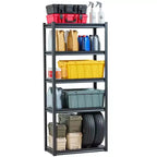 Scaffali portaoggetti 16 P x 32 L x 72 H a 5 ripiani Scaffalatura da garage resistente portatile
