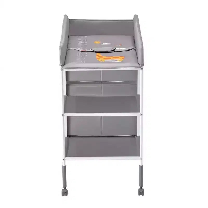 Fasciatoio Portatile con 3 Cassetti Ruote Robuste per Neonati