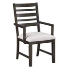 GDFStudio Everett Sedia da pranzo classica in legno con sedile imbottito (set da 2)