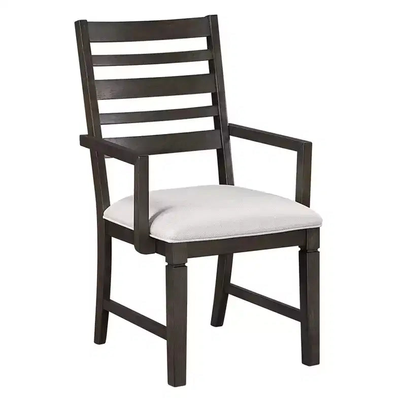 GDFStudio Everett Sedia da pranzo classica in legno con sedile imbottito (set da 2)