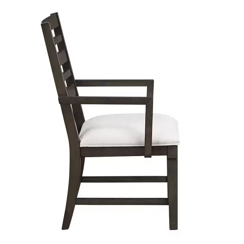 GDFStudio Everett Sedia da pranzo classica in legno con sedile imbottito (set da 2)