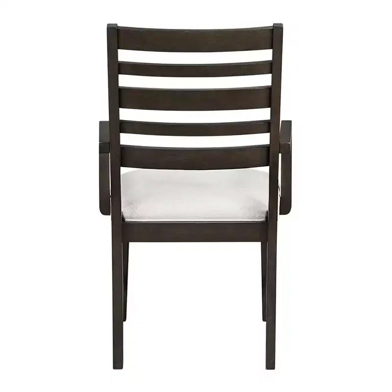GDFStudio Everett Sedia da pranzo classica in legno con sedile imbottito (set da 2)