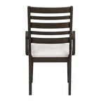 GDFStudio Everett Sedia da pranzo classica in legno con sedile imbottito (set da 2)