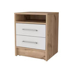 Con un design pulito e moderno, questo comodino Philadelphia, a due cassetti e con ripiano a scomparsa, offre un pratico spazio contenitivo e una struttura robusta, rendendolo.