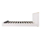 Letto imbottito GDFStudio Layton moderno e minimalista in bouclé con testiera