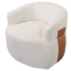 GDFStudio Winnie Poltroncina Girevole Moderna con Struttura in Legno e Gambe in Metallo