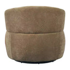 GDFStudio Winnie Poltroncina Girevole Moderna con Struttura in Legno e Gambe in Metallo