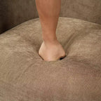 GDFStudio Winnie Poltroncina Girevole Moderna con Struttura in Legno e Gambe in Metallo