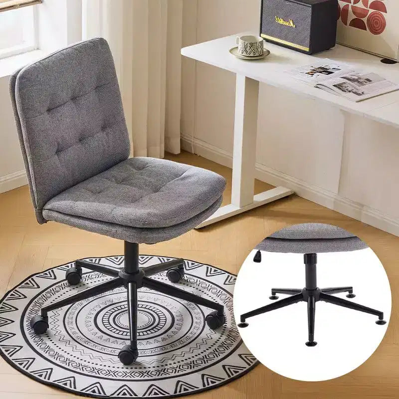 Sedia da ufficio senza braccioli Karl Home con ruote