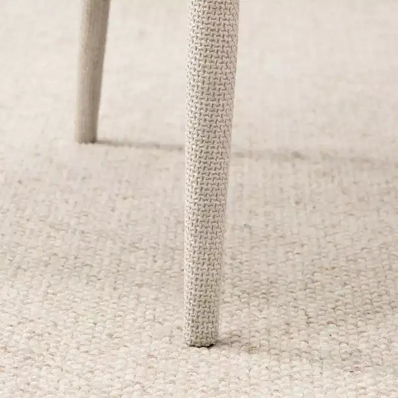 Set di 2 sedie da pranzo moderne imbottite in tessuto con braccioli e gambe in metallo avvolto, sedute imbottite per cucina e sala da pranzo - Panipeachy