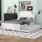FAMYYT Letto a Piattaforma Queen Size con Rotelle Singole, Facile Montaggio