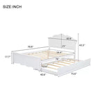 FAMYYT Letto a Piattaforma Queen Size con Rotelle Singole, Facile Montaggio