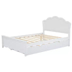 FAMYYT Letto a Piattaforma Queen Size con Rotelle Singole, Facile Montaggio