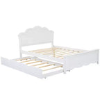 FAMYYT Letto a Piattaforma Queen Size con Rotelle Singole, Facile Montaggio