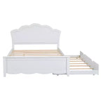 FAMYYT Letto a Piattaforma Queen Size con Rotelle Singole, Facile Montaggio