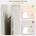 GustoWave Cassettiera Moderna a 5 Cassetti con Ampio Contenitore per Camera da Letto, Soggiorno, Cameretta, Ingresso, Bianco