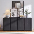 Sideboard Buffet Cabinet with Storage, 66 Buffet Table with 4 Doors, Modern Sideboards and Buffets for Kitchen, Dining Room, Living Room