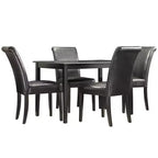 Salido Dining Set - 5 pezzi - Vinile nero - iNSPIRE Q