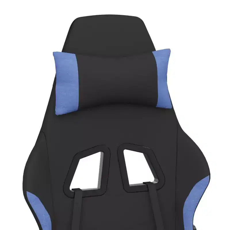vidaXL Sedia da Gaming Nera e Crema in Poliestere Rettangolare