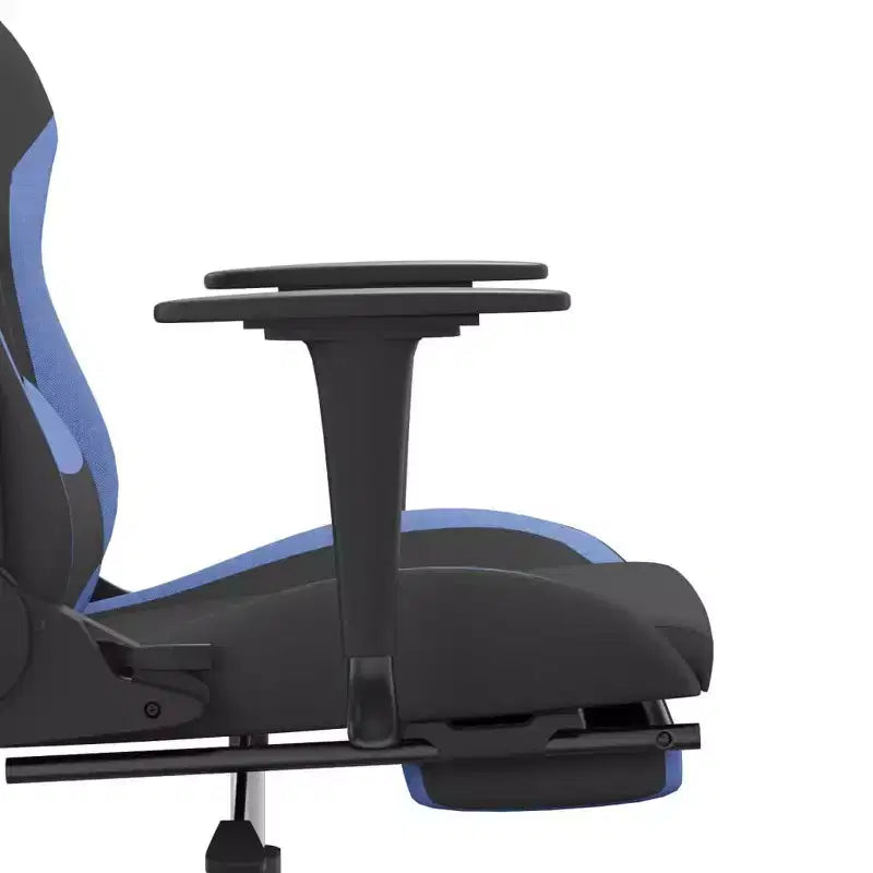 vidaXL Sedia da Gaming Nera e Crema in Poliestere Rettangolare