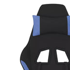 vidaXL Sedia da Gaming Nera e Crema in Poliestere Rettangolare