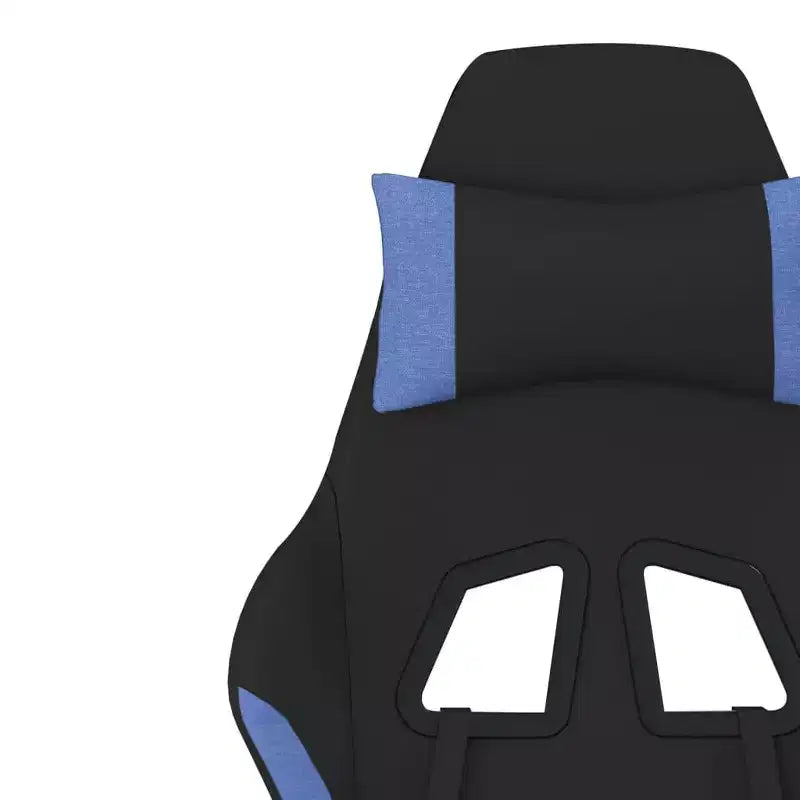 vidaXL Sedia da Gaming Nera e Crema in Poliestere Rettangolare
