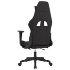 vidaXL Sedia da Gaming Nera e Crema in Poliestere Rettangolare