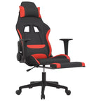 vidaXL Sedia da Gaming Nera e Crema in Poliestere Rettangolare