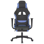 vidaXL Sedia da Gaming Nera e Crema in Poliestere Rettangolare