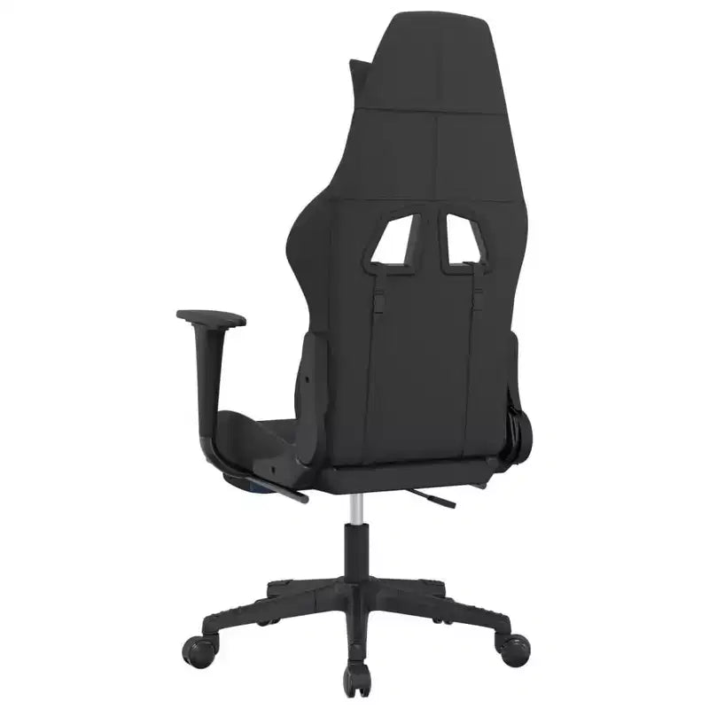 vidaXL Sedia da Gaming Nera e Crema in Poliestere Rettangolare