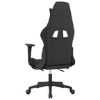 vidaXL Sedia da Gaming Nera e Crema in Poliestere Rettangolare