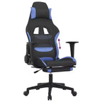 vidaXL Sedia da Gaming Nera e Crema in Poliestere Rettangolare