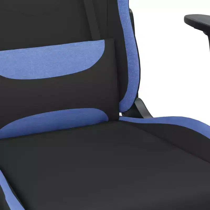 vidaXL Sedia da Gaming Nera e Crema in Poliestere Rettangolare