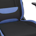 vidaXL Sedia da Gaming Nera e Crema in Poliestere Rettangolare