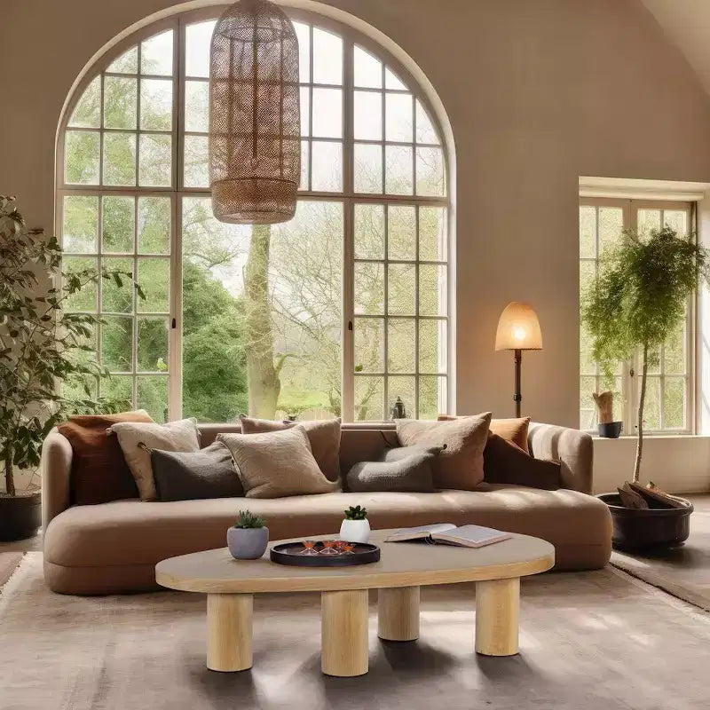 Meridian Furniture Tavolino da caffè Beekman in legno massello di rovere