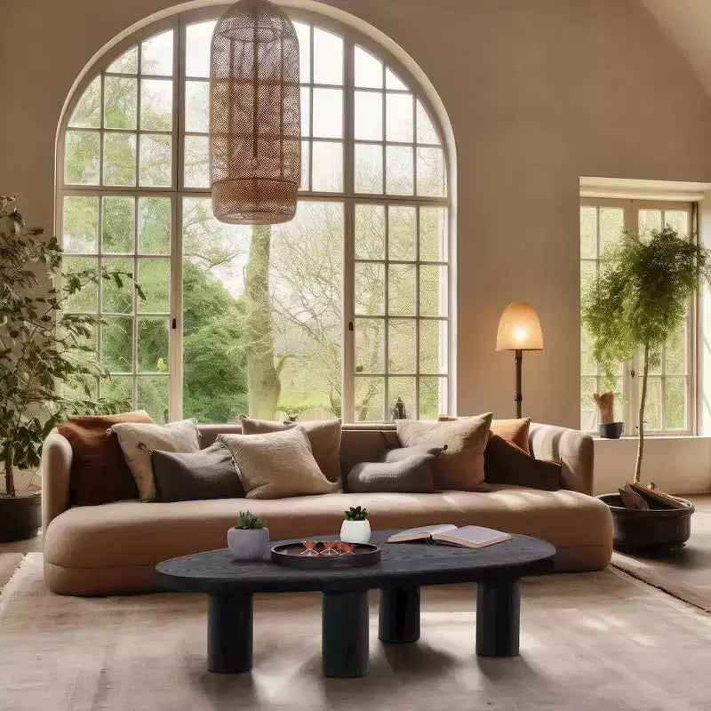 Meridian Furniture Tavolino da caffè Beekman in legno massello di rovere