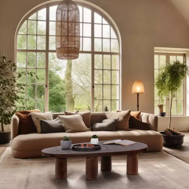 Meridian Furniture Tavolino da caffè Beekman in legno massello di rovere
