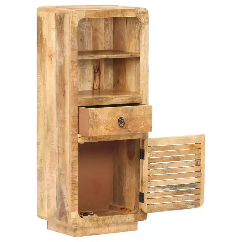 vidaXL Credenza 45x32x110 cm in Legno Massello di Mango Grezzo