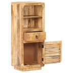 vidaXL Credenza 45x32x110 cm in Legno Massello di Mango Grezzo