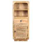 vidaXL Credenza 45x32x110 cm in Legno Massello di Mango Grezzo