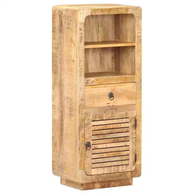vidaXL Credenza 45x32x110 cm in Legno Massello di Mango Grezzo