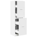 vidaXL Apothecary Cabinet White Engineered wood Medium