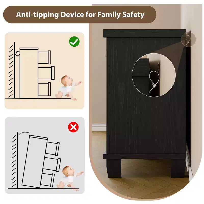 Cassettiera moderna a 7 cassetti, cassettone spazioso in legno, maniglie in metallo, organizer versatile per camera da letto, soggiorno, cameretta dei bambini, armadio