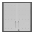 Metal Locking Wall-Mounted Tool Storage Cabinet with 1 Shelf for Garage Warehouse, Office