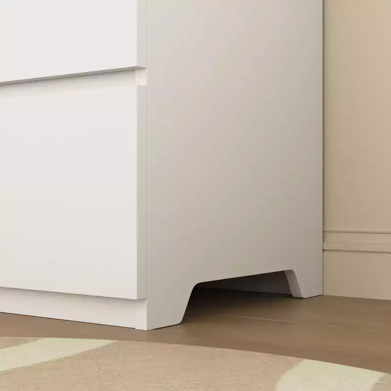 Cassettiera bianca a 6 cassetti JVNOXK, organizer moderno in legno per vestiti, per camera da letto, corridoio, ingresso e soggiorno