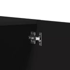 vidaXL Armadio Nero Legno multistrato Armadio compatto Rettangolare