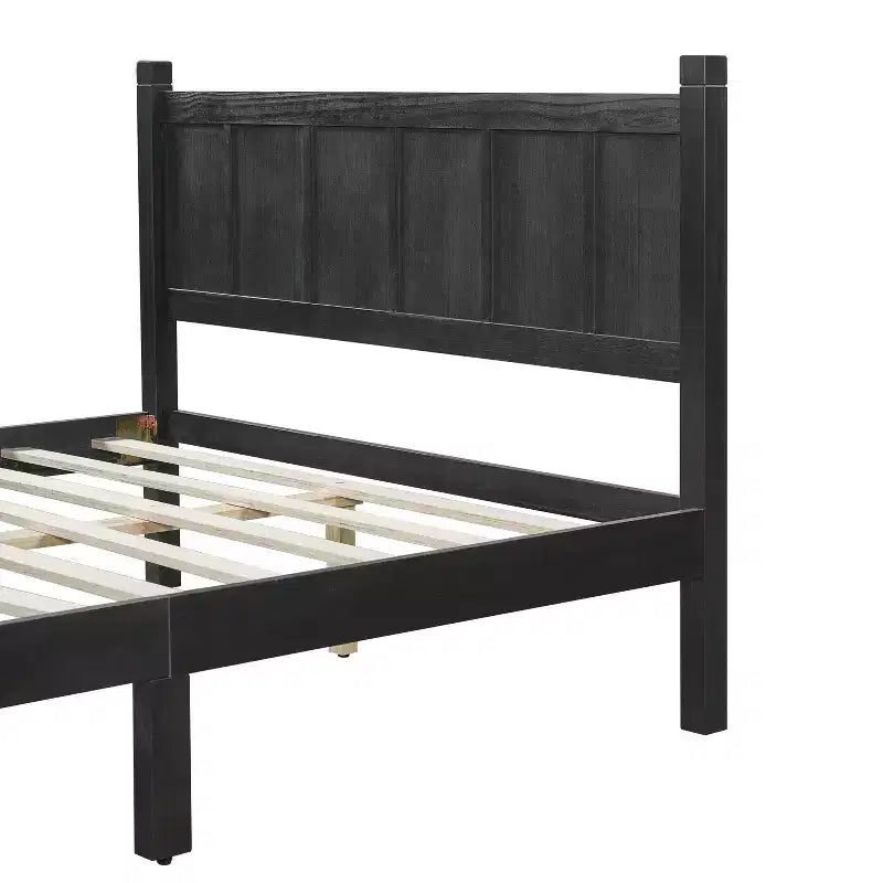 FAMYYT Letto Matrimoniale Piatto con Testiera e Pediera, Montaggio Facile