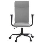 vidaXL Sedia da ufficio grigio chiaro in tessuto, metallo, compensato Standard