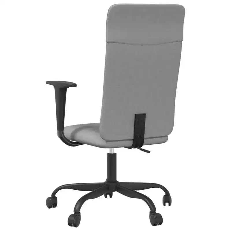 vidaXL Sedia da ufficio grigio chiaro in tessuto, metallo, compensato Standard