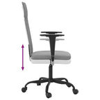 vidaXL Sedia da ufficio grigio chiaro in tessuto, metallo, compensato Standard
